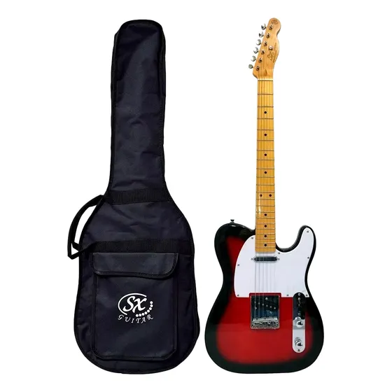 Guitarra Telecaster Eléctrica De Madera Maciza + Funda