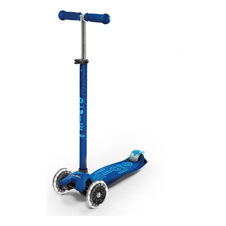 Scooter Maxi Deluxe Led Micro Azul Marino