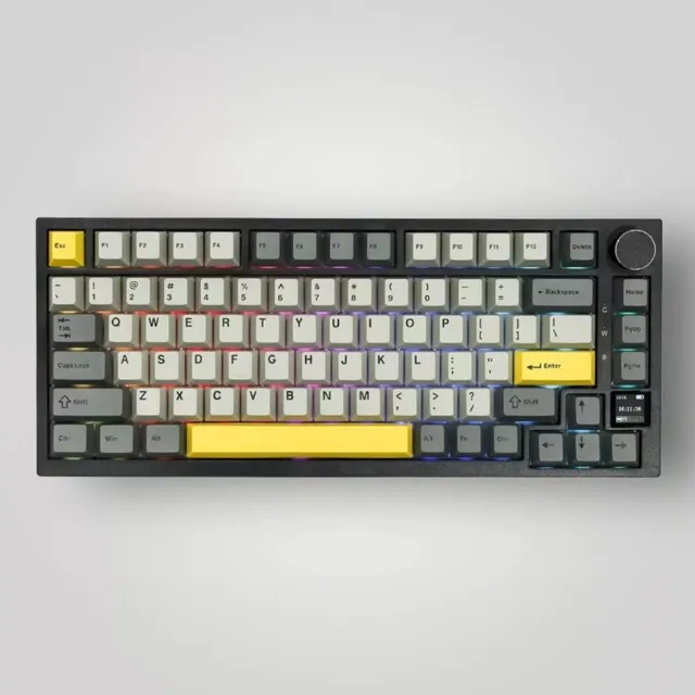 Teclado Mecánico Rgb Ajazz Ak820 Pro Con Pantalla Trimodo, 