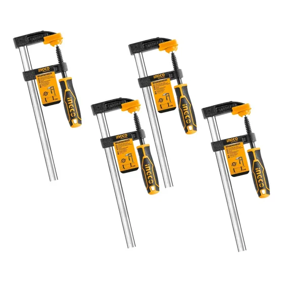Pack X4 Prensa Sargento Tipo F 50 X 150mm Industrial Ingco