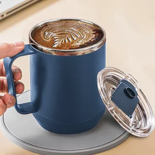 General Caneca Térmica De Aço Inoxidável Com Tampa De Viagem Azul