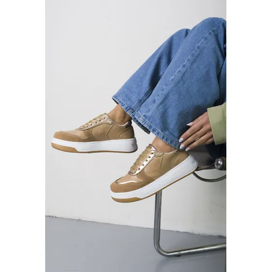 Zapatillas De Mujer Cuero Sintético
