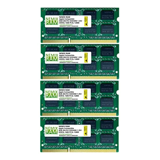 Memoria Ram Ddr3-1600 Pc3-12800 Sodimm 32 Gb Compatible Con