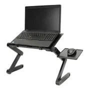 Mesa Articulada 2RL para Notebook Aluminio Plegable Cama con Ventilación y Mousepad