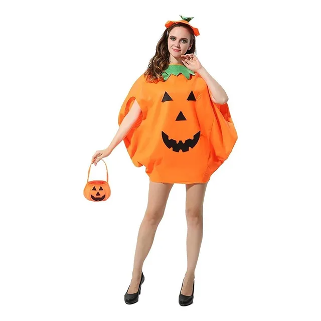 L Disfraz De Calabaza Para Halloween Para Mujer, 3 Piezas