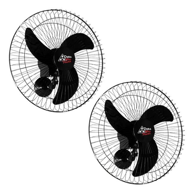 Kit 2 Ventilador Oscilante Parede 60cm Max Power 230w Turbo