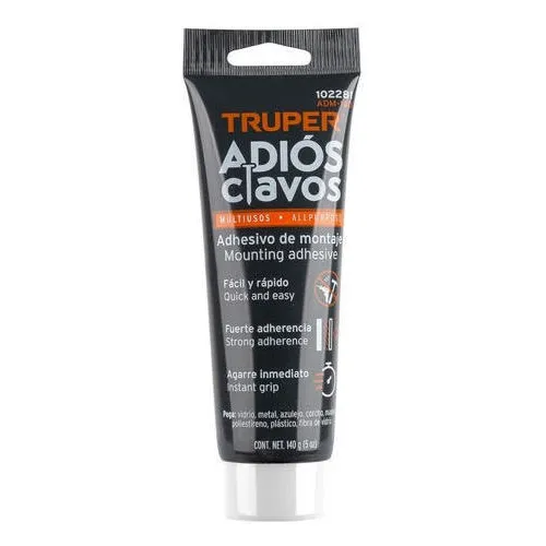 Adhesivo De Montaje Adiós Clavos 140 G Truper