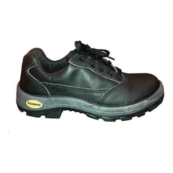 Zapato Trabajo Print Negro Puntera Pvc Pampero