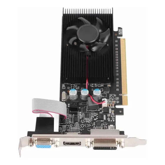 Carta De Gráficos Gt610 Ddr3 De 2 Gb De 2 Gb, Memória De 64 