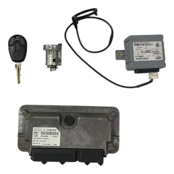 Kit Code Modulo Injecao Fiat Uno 1.0 8v Fire 2010 2011 Usado