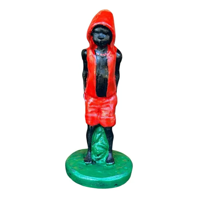 Imagem Exú Mirim Em Resina 10cm Umbanda E Candomblé