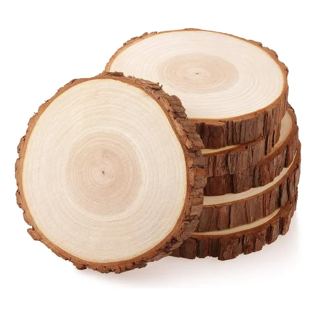 Tronco De Madera Natural  30cm