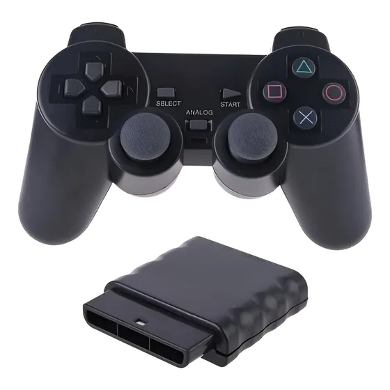 Controle Para Ps1 Ps2 Joystick Sem Fio Plug And Play