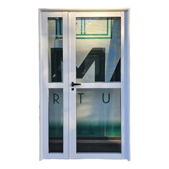 Puerta Y Media Aluminio 120x200 Vidrio Entero Herrero 36mm