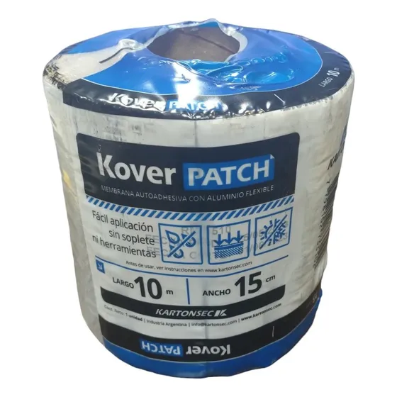 Membrana Autoadhesiva Con Aluminio Flex Koverpatch 15cm X10m