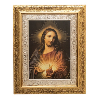 Cuadro Sagrado Corazón De Jesús 60x47 Cm Q116 Cuadro Sagrado Corazón De Jesús 60x47 Cm Q116