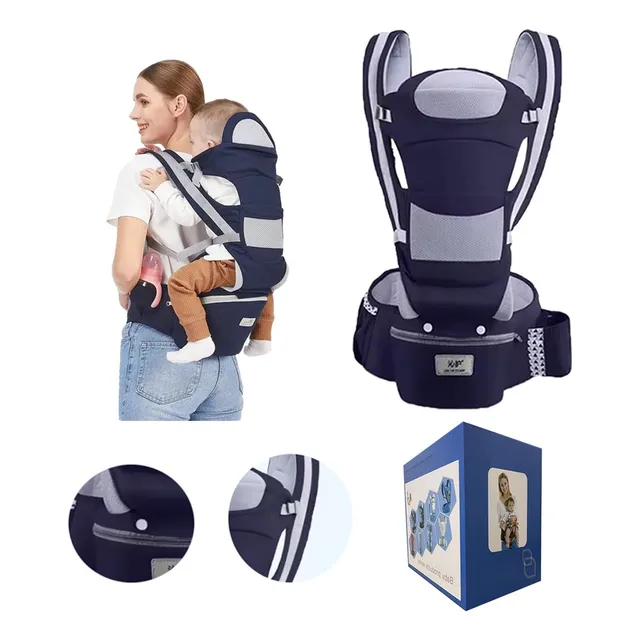 Cargador Canguro Ergonomico Asiento Y Maletica Para Bebe 
