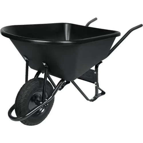 Carretilla Calibr Plastica C/rue.infl.ref B.acero120l Truper