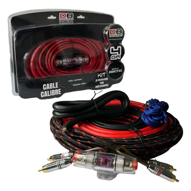 Kit De Instalación Db Sound Dbkit4c Calibre 4 100% Cobre