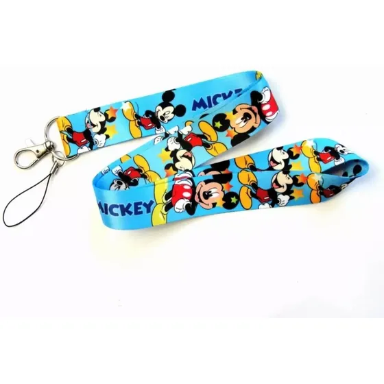 Cordão Crachá Disney Mickey Minnie