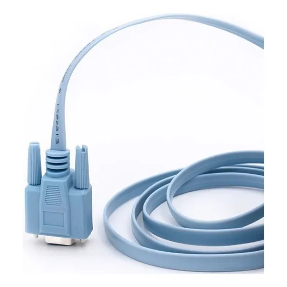 Cabo Console Cisco Serial Db9 Fêmea X Rj45 Macho Cor Azul