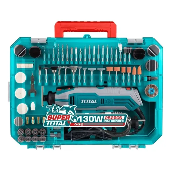 Minidrill 130w Con 252 Acc Y Maleta Total Tools Tg5133261