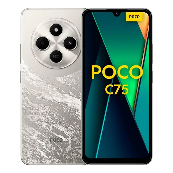 Celular Xiaomi Poco C75 256gb Rom 8gb Ram Gold