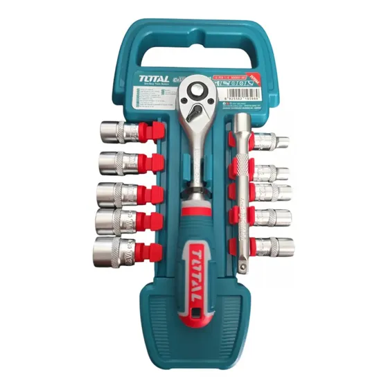 Ratchet 1/4 Juego De Dados Y Extensión (12 Piezas) Total
