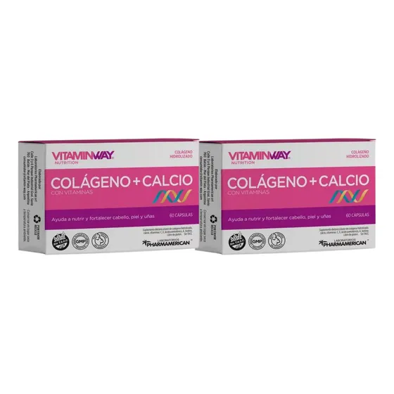 2 Colageno + Calcio Vitamin Way - 60 Capsulas