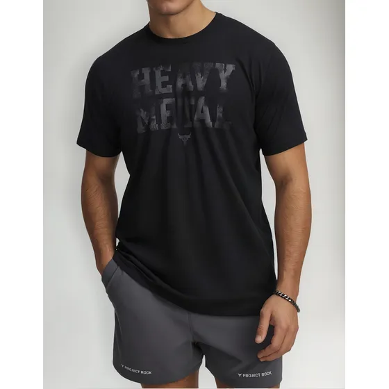 Playera Project Rock Under Armour Heavy Metal 2025