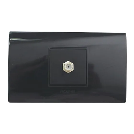 Toma Coaxial Negro
