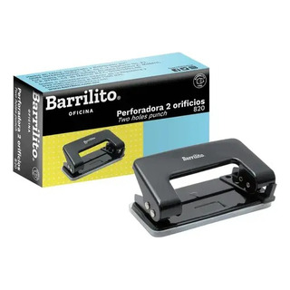 Perforadora Barrilito 820 Original De 2 Orificios 8cm Negra Negro Círculo Perforadora Barrilito 820 Original De 2 Orificios 8cm Negra Negro Círculo