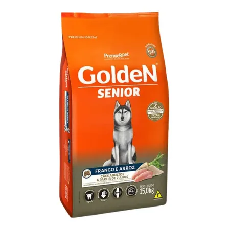 Ração Golden Senior Frango 15kg P/cães Adultos
