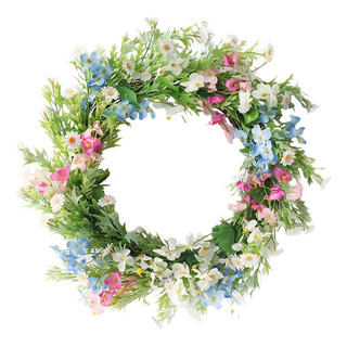 Guirnalda De Flores De Primavera Redonda De 15 Para Guirnalda De Flores De Primavera Redonda De 15 Para