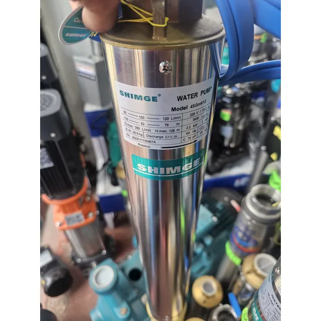 Bomba Sumergible De 3 Hp Marca Shimge 4sgm6/12 Voltaje 220