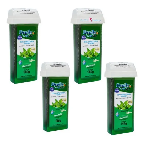 Cera Depilação Em Roll On 4x140g  Epilar Costas E Pernas