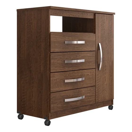 Cômoda Para Quarto Kid&co Espaçosa 4 Gavetas E Com Sapateira