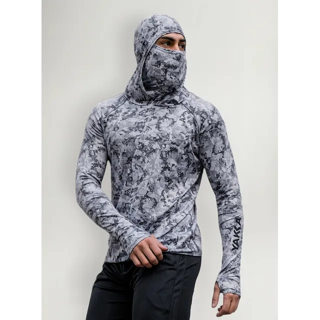 Remera Tecnica Buzo Capucha Cuello Protección Uv Pesca Yakka