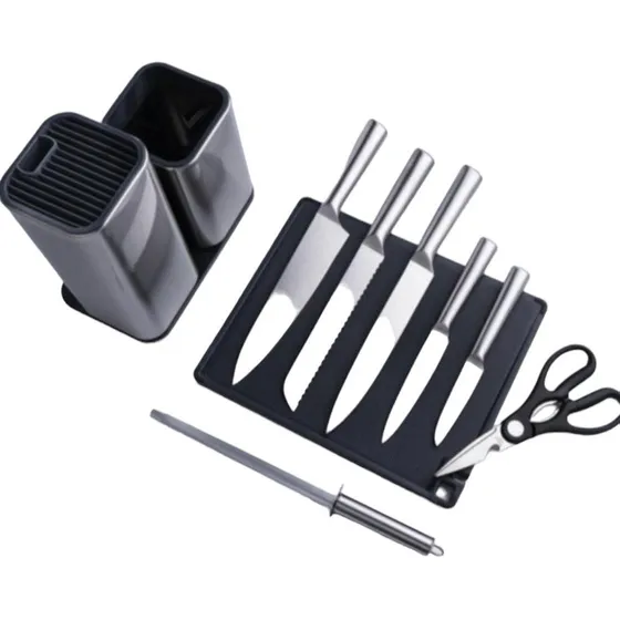Set De Cuchillos 9 Piezas Acero Inoxidable. Lujo
