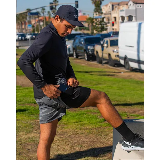 Short Deportivo Hombre Vent Running Verde Oscuro Rvca