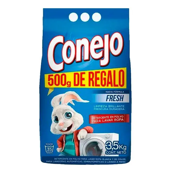 Jabón En Polvo Conejo Fresh 3kg