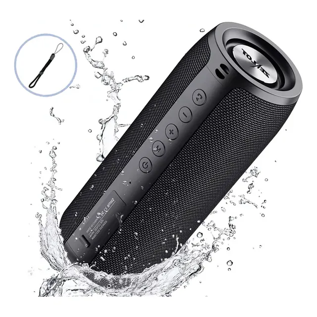 Bocina Bluetooth Portátil Altavoz Waterproof Con Micrófono Tacry S51 Color Negro