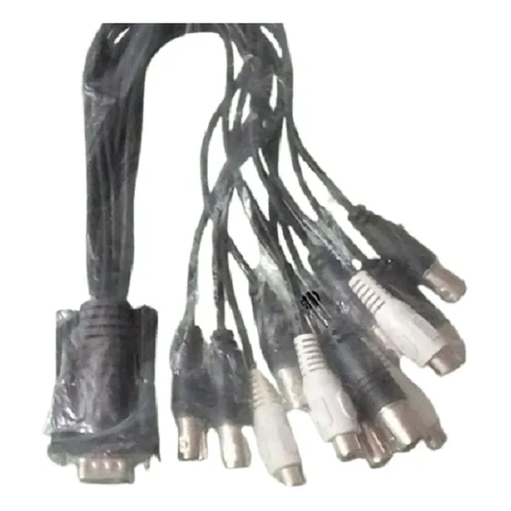 Cable Pulpo Bnc Vga 8 Canales Camaras Dvr 4 Rca Hembra Audio