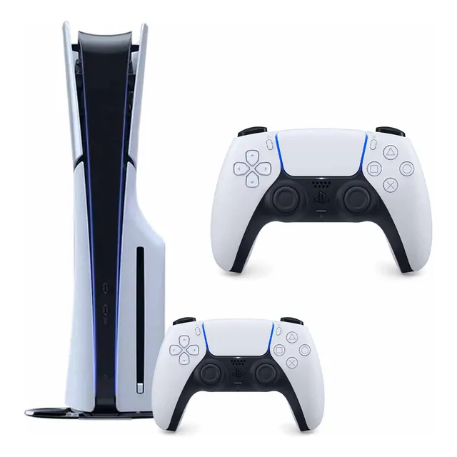 Consola Ps5 Slim Con Lector + Mando Dualsense Blanco