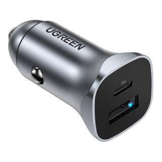 Cargador Para Automovil 24w 2xusb Modelo Cd130 Gris Ugreen Cargador Para Automovil 24w 2xusb Modelo Cd130 Gris Ugreen