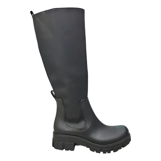 Bota Caña Alta Engomada De Lluvia 