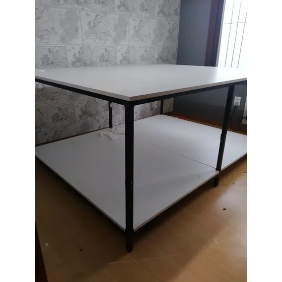 Mesa De Corte 2x1,5m Para Tecidos Em Mdf Com Base De Ferro