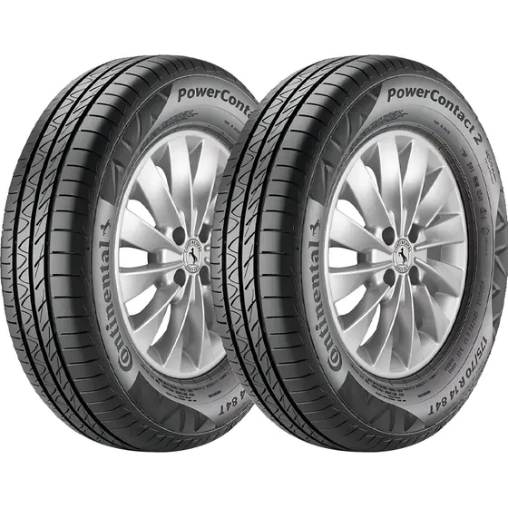 Kit 2 Pneus 185/65R15 Continental PowerContact 2 88H Aro 15