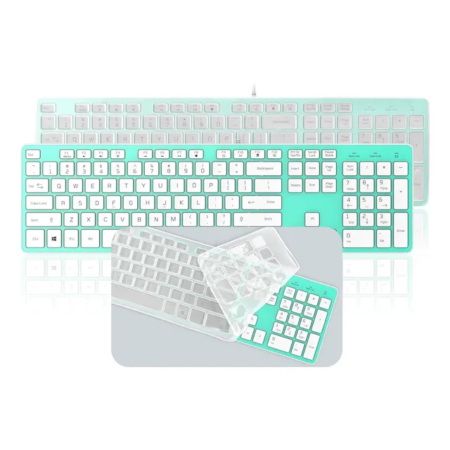 Bfriendit Kb1430 Teclado Usb Cable Verde Claro