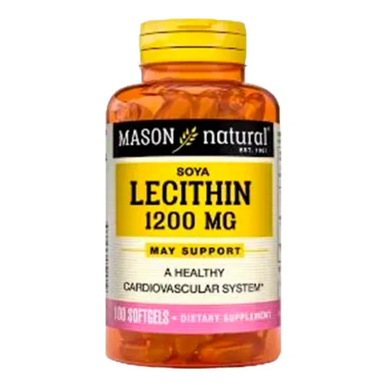 Soya Lecithin 1200mg - Mason X100 Caps Sin Sabor